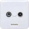 Technetix Tweegats Wandcontactdoos Tras2000 online kopen