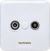 Technetix Tweegats Wandcontactdoos Tras2000 online kopen