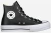 Converse Chuck Taylor All Star Platform Leather High Top Sneakers , Zwart, Dames online kopen